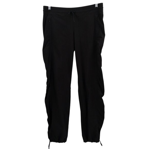 Athleta La Viva Black Pull On Joggers Pants Size 6 Stretch Pockets Ankle - Picture 1 of 11